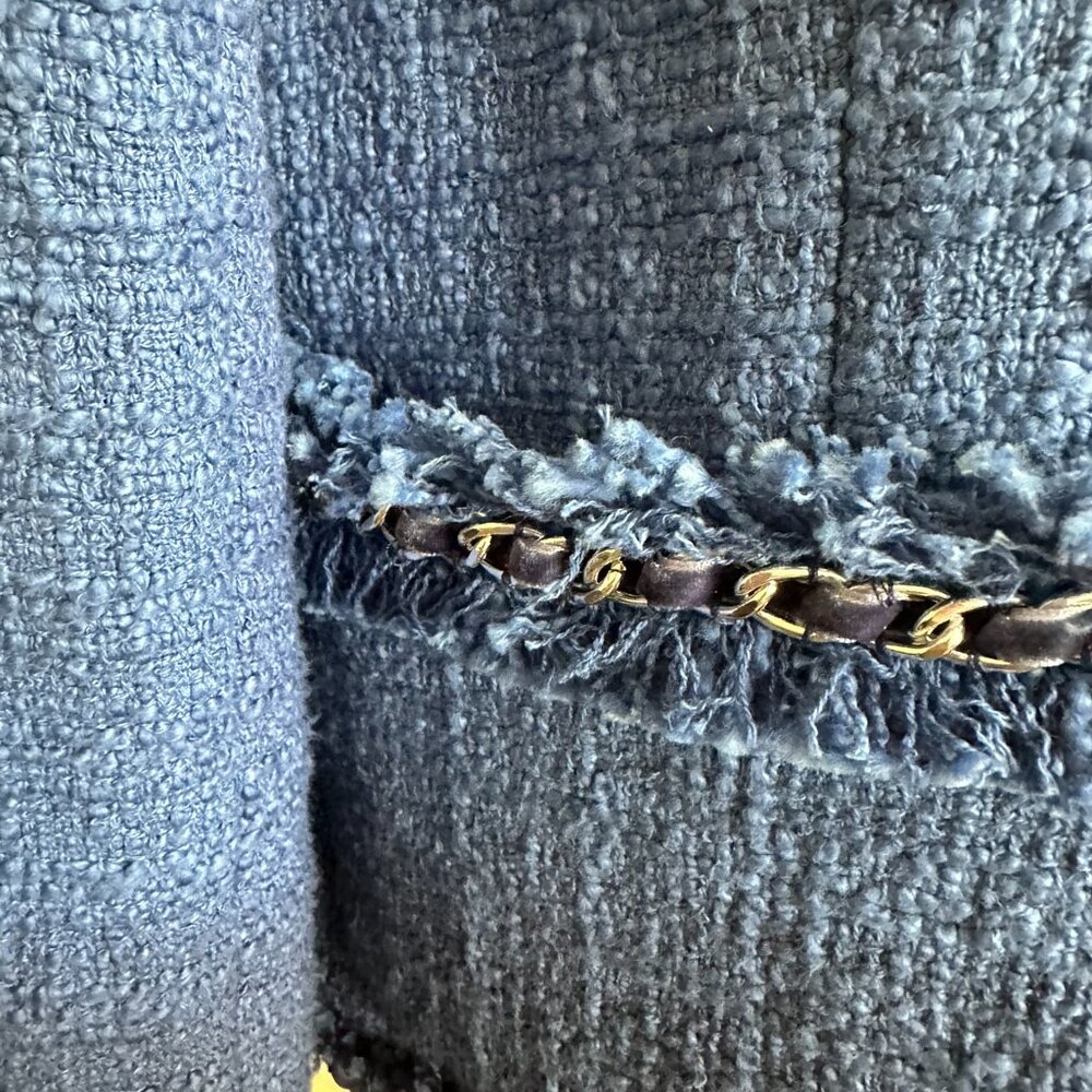 Boston Proper, Vintage jacket, Two tone blue, Size 16 - Picture 4 of 16